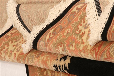 Tabriz Orange Hand Knotted 66 X 95 Area Rug 100-28591 Image 3