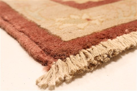 Chobi Beige Hand Knotted 123 X 149 Area Rug 250-28592 Image 14