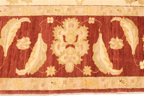 Chobi Beige Hand Knotted 123 X 149 Area Rug 250-28592 Image 3