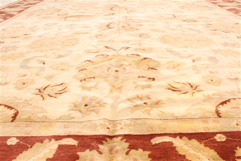 Chobi Beige Hand Knotted 123 X 149 Area Rug 250-28592 Image 4
