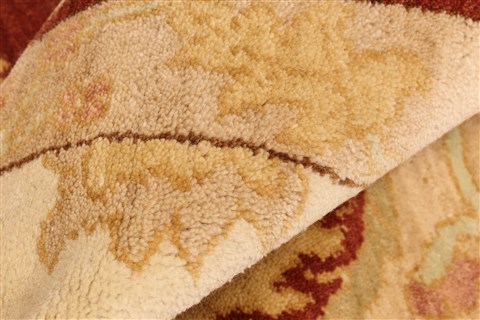 Chobi Beige Hand Knotted 123 X 149 Area Rug 250-28592 Image 9