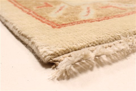 Oushak Beige Hand Knotted 120 X 164 Area Rug 250-28594 Image 13