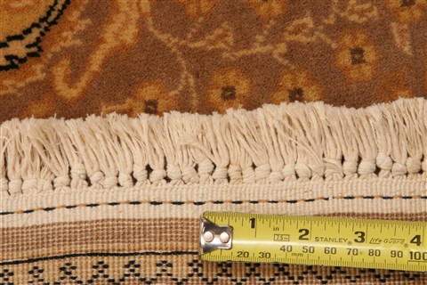 Tabriz Brown Hand Knotted 69 X 99 Area Rug 100-28595 Image 5