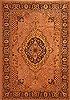 Tabriz Brown Hand Knotted 69 X 99  Area Rug 100-28595 Thumb 0