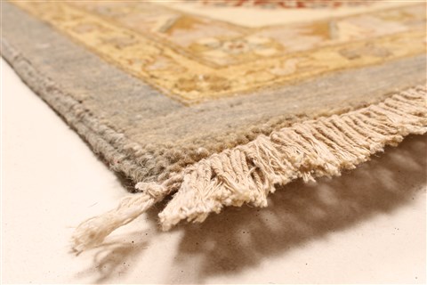 Ziegler Beige Hand Knotted 121 X 154 Area Rug 250-28596 Image 13