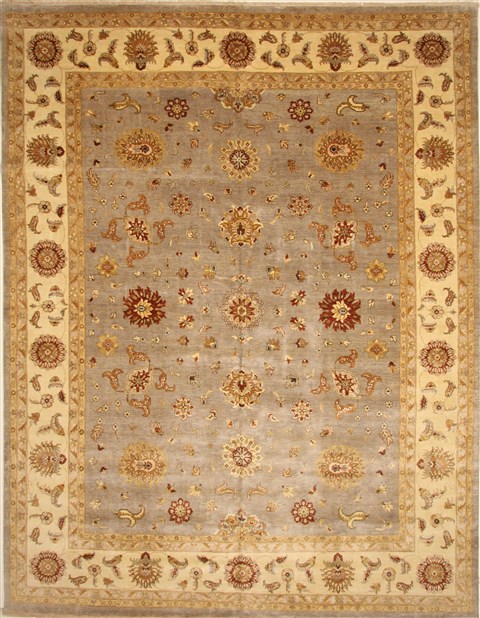 Ziegler Beige Hand Knotted 121 X 154 Area Rug 250-28596 Image 0