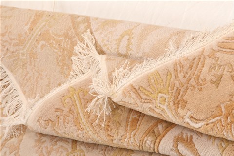 Nepal White Hand Knotted 59 X 80 Area Rug 100-28597 Image 4