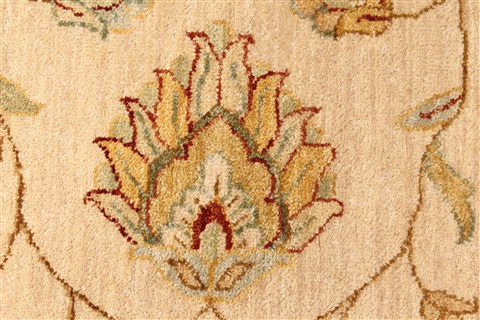 Ziegler Beige Hand Knotted 120 X 153 Area Rug 250-28598 Image 12