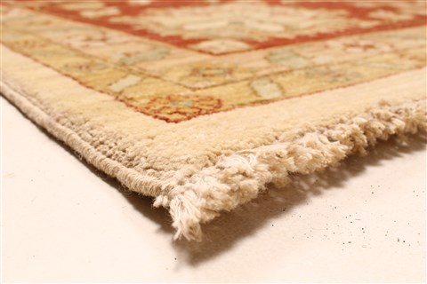Ziegler Beige Hand Knotted 120 X 153 Area Rug 250-28598 Image 13