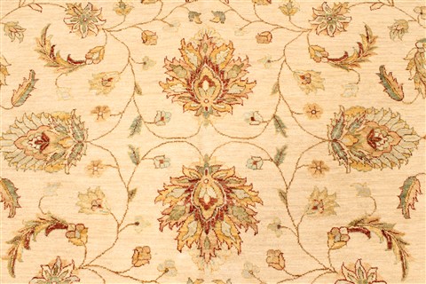 Ziegler Beige Hand Knotted 120 X 153 Area Rug 250-28598 Image 2