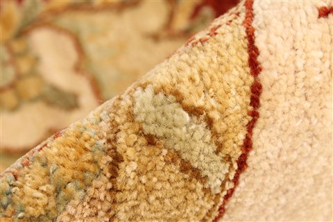 Ziegler Beige Hand Knotted 120 X 153 Area Rug 250-28598 Image 8