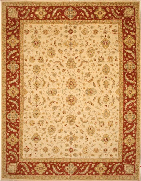Ziegler Beige Hand Knotted 120 X 153 Area Rug 250-28598 Image 0