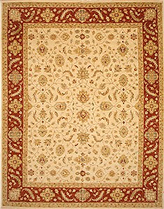 Ziegler Beige Hand Knotted 12'0" X 15'3"  Area Rug 250-28598