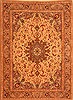 Tabriz Beige Hand Knotted 68 X 93  Area Rug 100-28601 Thumb 0