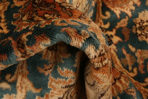 Tabriz Orange Hand Knotted 511 X 811 Area Rug 253-28602 Image 1