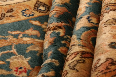 Tabriz Orange Hand Knotted 511 X 811 Area Rug 253-28602 Image 2