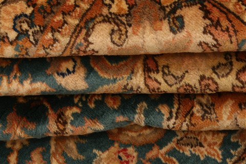 Tabriz Orange Hand Knotted 511 X 811 Area Rug 253-28602 Image 3