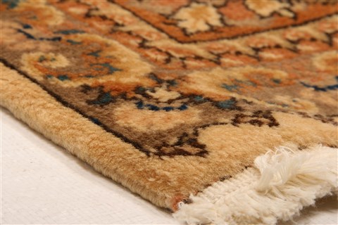 Tabriz Orange Hand Knotted 511 X 811 Area Rug 253-28602 Image 5