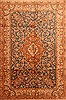 Tabriz Orange Hand Knotted 511 X 811 Area Rug 253-28602 Thumb 0