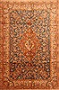 Tabriz Orange Hand Knotted 511 X 811  Area Rug 253-28602 Thumb 0