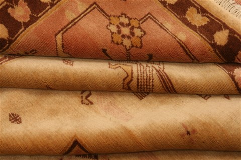 Kazak Red Square Hand Knotted 74 X 80 Area Rug 253-28603 Image 3