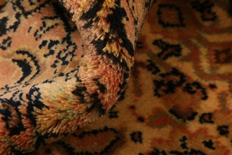 Tabriz Orange Hand Knotted 64 X 91 Area Rug 100-28606 Image 1