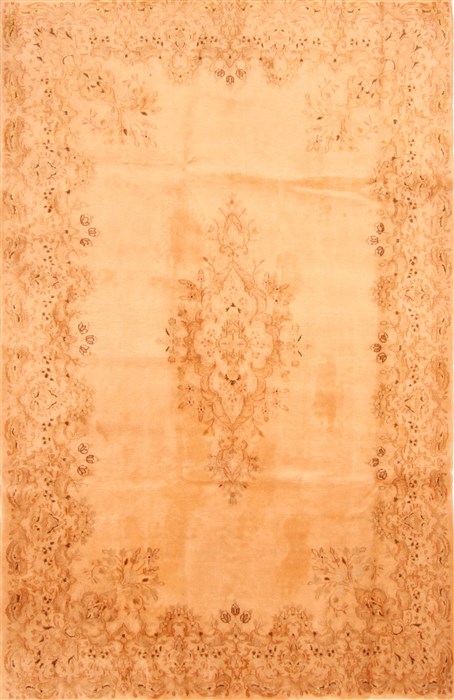 Kerman Yellow Hand Knotted 60 X 95 Area Rug 100-28607 Image 0