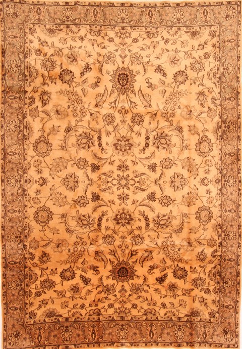 Kerman Brown Hand Knotted 611 X 101 Area Rug 100-28608 Image 0