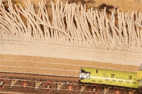 Pak-Persian Yellow Hand Knotted 68 X 910 Area Rug 100-28609 Image 4