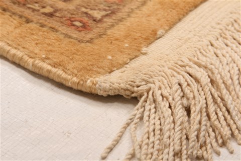 Pak-Persian Yellow Hand Knotted 68 X 910 Area Rug 100-28609 Image 5