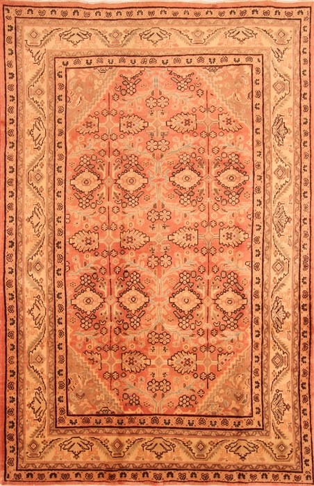 Mahal Red Hand Knotted 67 X 1010 Area Rug 100-28616 Image 0