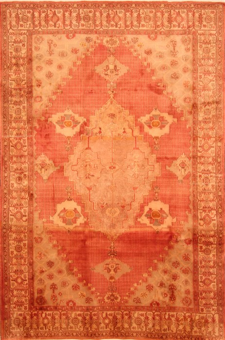 Kashan Red Hand Knotted 63 X 95 Area Rug 100-28619 Image 0