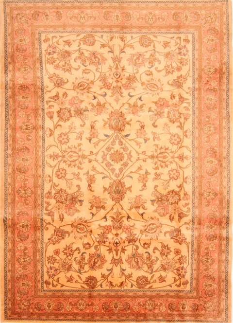 Sarouk Red Hand Knotted 69 X 97 Area Rug 100-28621 Image 0
