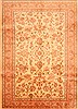 Sarouk Red Hand Knotted 69 X 97  Area Rug 100-28621 Thumb 0