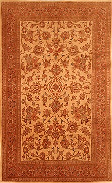 Sarouk Red Hand Knotted 6'3" X 10'3"  Area Rug 100-28622