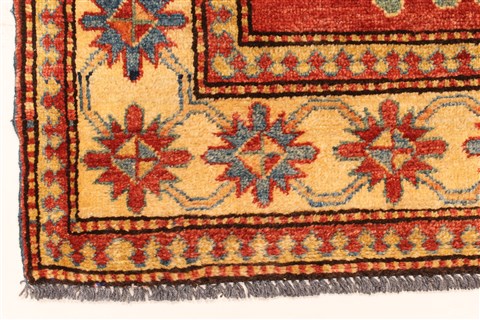 Kazak Orange Hand Knotted 38 X 53 Area Rug 250-28625 Image 1