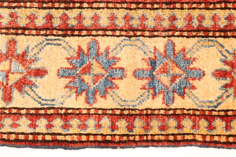 Kazak Orange Hand Knotted 38 X 53 Area Rug 250-28625 Image 3