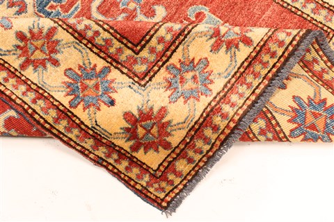 Kazak Orange Hand Knotted 38 X 53 Area Rug 250-28625 Image 6
