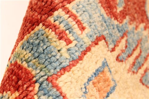 Kazak Orange Hand Knotted 38 X 53 Area Rug 250-28625 Image 9