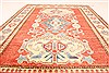 Kazak Orange Hand Knotted 38 X 53  Area Rug 250-28625 Thumb 4