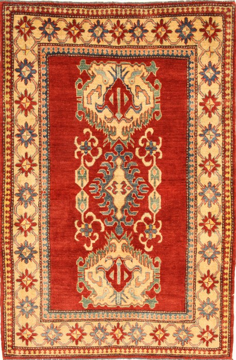 Kazak Red Hand Knotted 39 X 62  Area Rug 250-28627 Image 0
