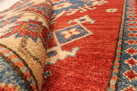Kazak Blue Hand Knotted 35 X 53 Area Rug 250-28628 Image 6