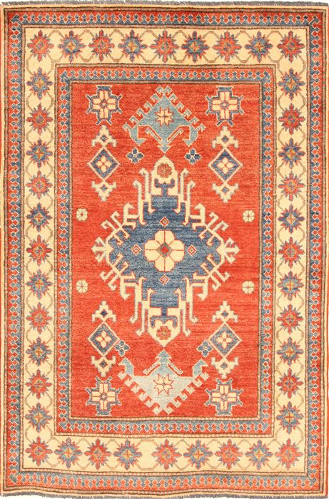Kazak Blue Hand Knotted 35 X 53 Area Rug 250-28628 Image 0