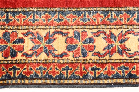 Kazak Red Hand Knotted 38 X 411 Area Rug 250-28630 Image 3