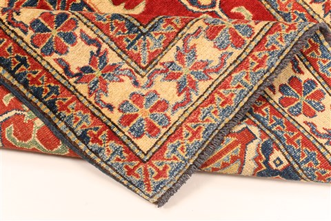 Kazak Red Hand Knotted 38 X 411 Area Rug 250-28630 Image 6