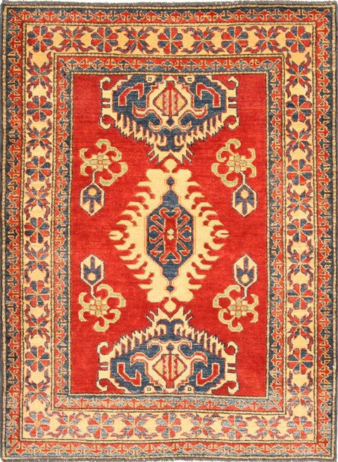 Kazak Red Hand Knotted 38 X 411 Area Rug 250-28630 Image 0