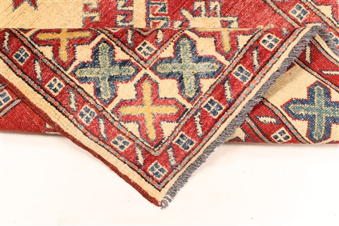 Kazak Red Hand Knotted 35 X 54 Area Rug 250-28631 Image 6