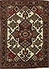 Hamedan White Hand Knotted 45 X 63  Area Rug 500-28639 Thumb 0