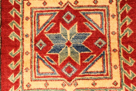 Kazak Red Hand Knotted 34 X 57 Area Rug 250-28646 Image 8