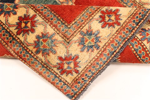 Kazak Orange Hand Knotted 310 X 56 Area Rug 250-28647 Image 6